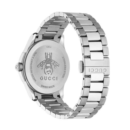 GUCCI G-Timeless YA1264028A Silver Dial Lady's Watch Genuine FreeS&H