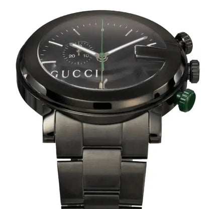 Gucci G-Chrono Chronograph Black Steel Black Dial Quartz Mens Watch YA101331