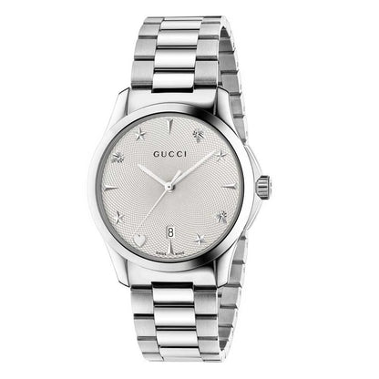 GUCCI G-Timeless YA1264028A Silver Dial Lady's Watch Genuine FreeS&H