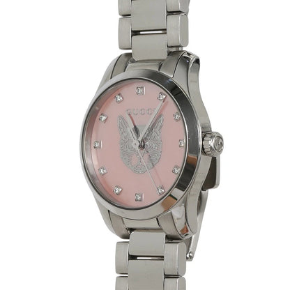 Share Gucci G-Timeless Mystic Cat Pink Mother of Pearl Diamond Ladies Watch YA1265025