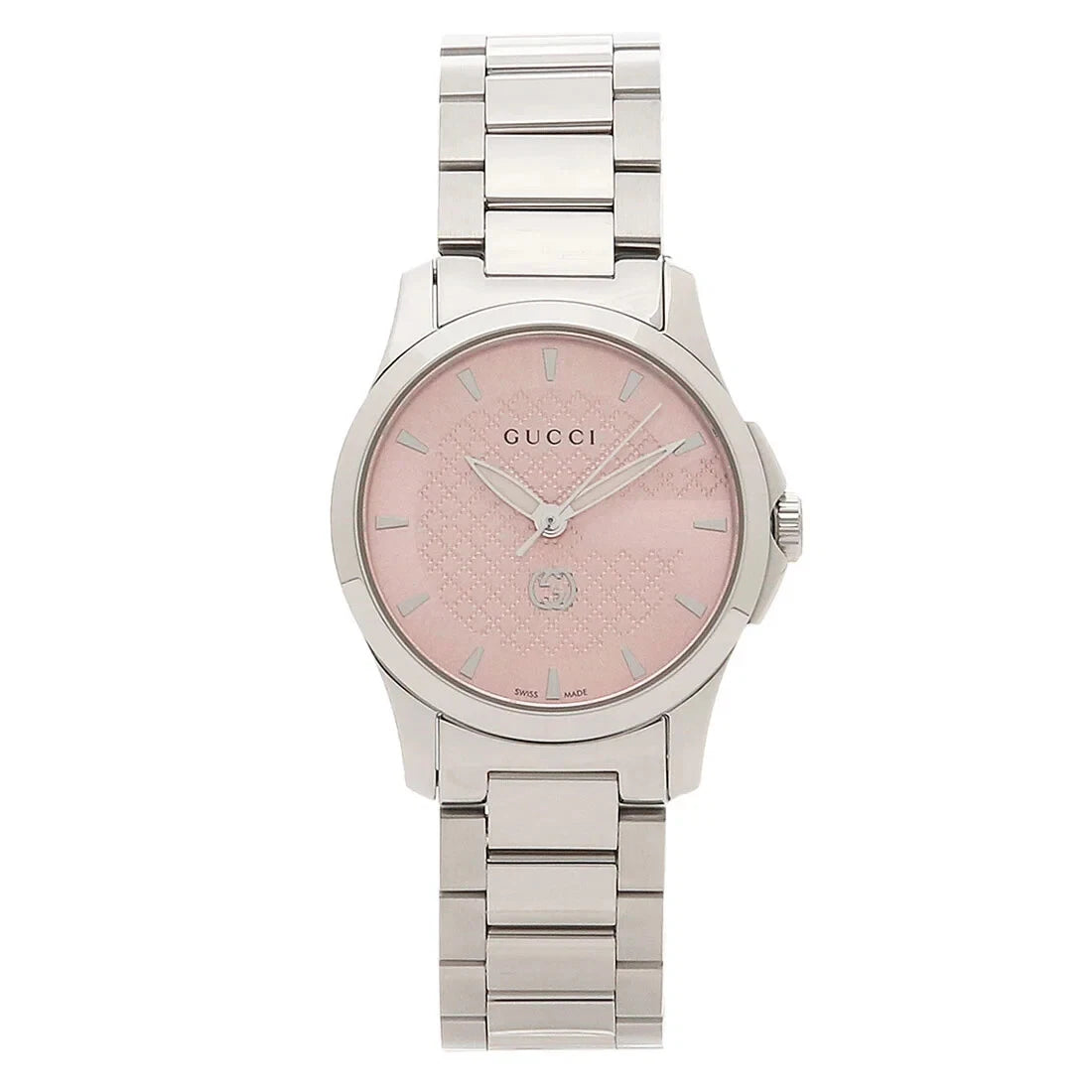 Share Gucci G-Timeless Women's Pink Dial Swiss Watch - YA1265047 ($1250 MSRP)