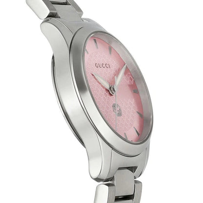 Share Gucci G-Timeless Women's Pink Dial Swiss Watch - YA1265047 ($1250 MSRP)