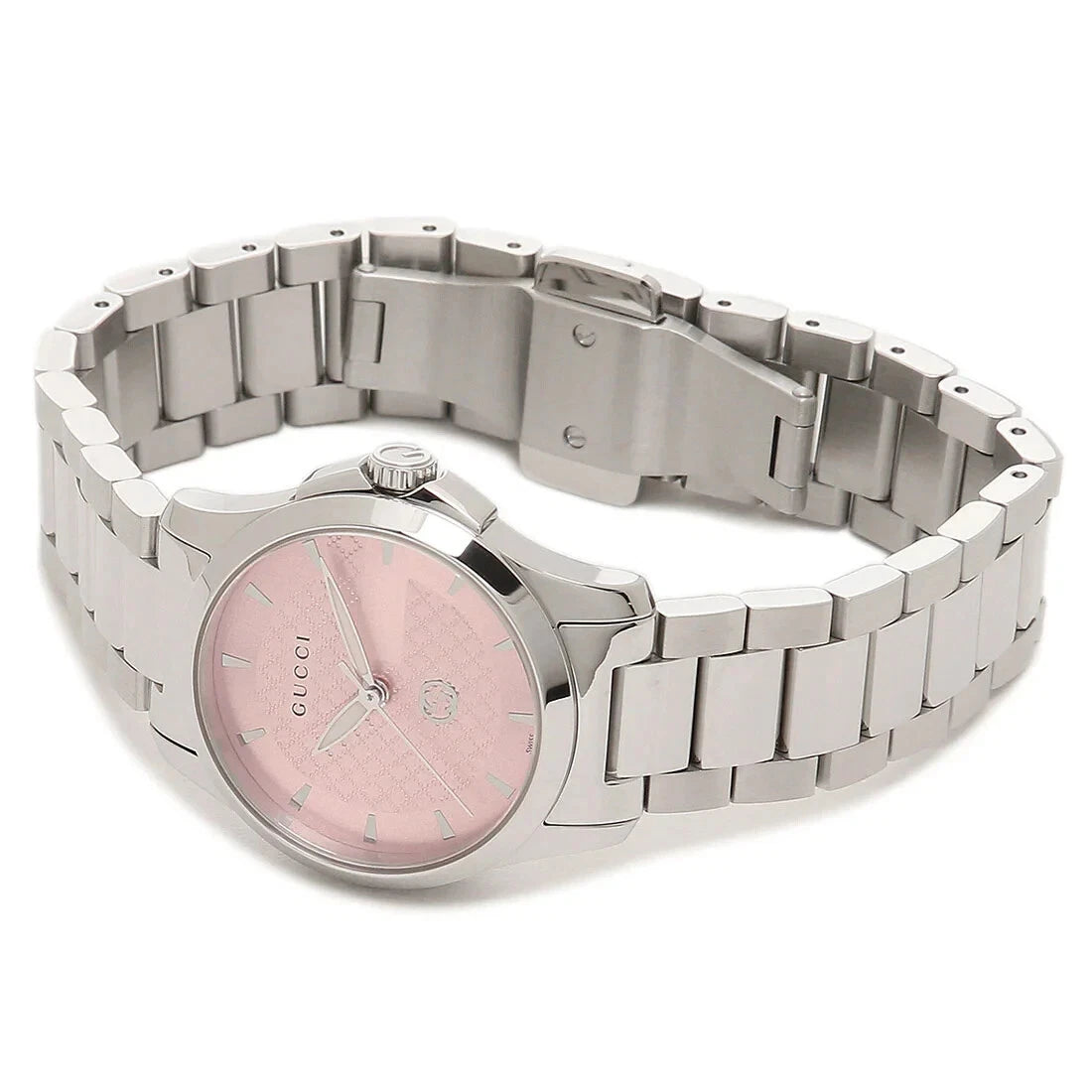 Share Gucci G-Timeless Women's Pink Dial Swiss Watch - YA1265047 ($1250 MSRP)