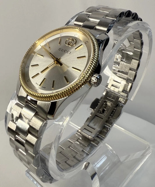 Gucci G-Timeless 29mm Silver Dial Steel Women's Watch YA1265063
