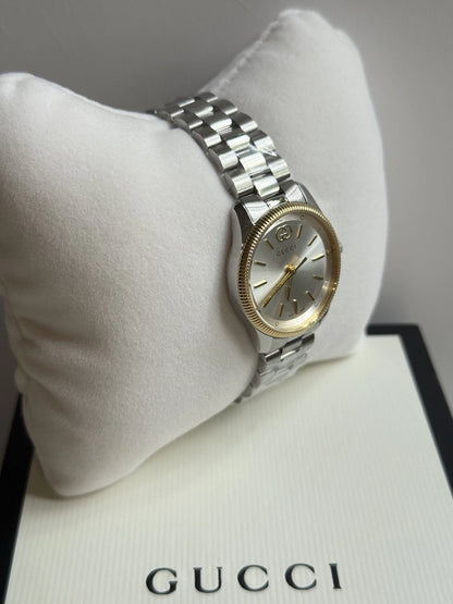 Gucci G-Timeless 29mm Silver Dial Steel Women's Watch YA1265063