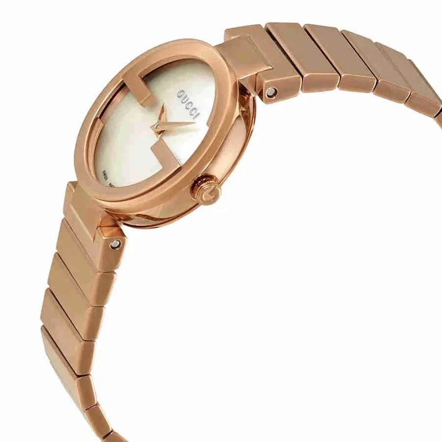 Gucci YA133515 Mother of Pearl Rose Gold Tone Women's Watch