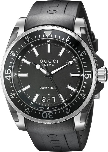Share Gucci YA136204 Men's Black Diver's Watch