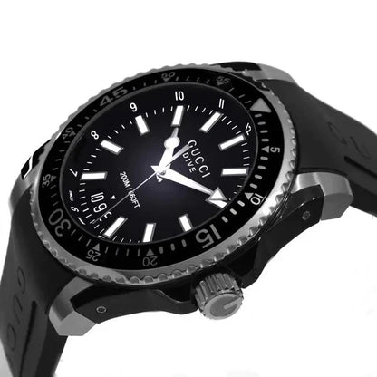 Share Gucci YA136204 Men's Black Diver's Watch