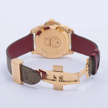 Gucci Dive Doraemon YA136334 Unisex Watch – Gold Case with Brown Canvas Dial