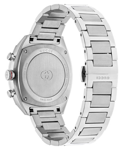 Gucci Interlocking Chronograph Stainless Steel Green Dial Quartz Mens Watch YA142318