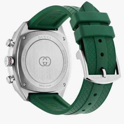Share Brand New Gucci Interlocking Chronograph 41 MM Green Dial Men's Watch YA142319