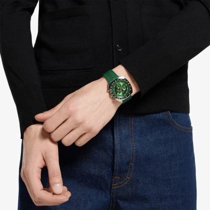 Share Brand New Gucci Interlocking Chronograph 41 MM Green Dial Men's Watch YA142319