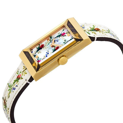Gucci YA147407 G-Frame Floral Dial Ladies Watch