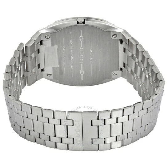 Gucci 25H YA163407 38mm Quartz Watch – Silver Dial, Stainless Steel Bracelet